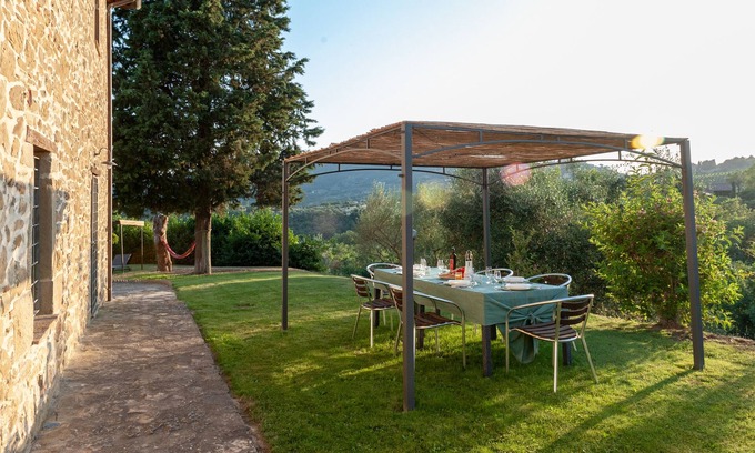 Panicale Apartment | Cypress Apt In Farmhouse With Pool, Panicale, Italy