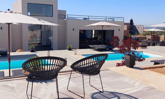 San Antonio de las Minas House | D'VINO, Home with 8 Poolside Suites in the in the Heart of Valle de Guadalupe.