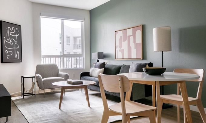 Mission Valley West Apartment | Deluxe Mission Valley 1BR w/Gym, W/D & Pool, nr freeways, by Blueground