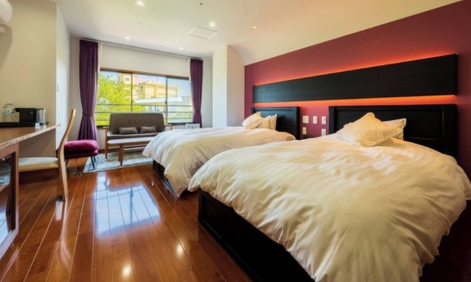 Kannawa Onsen Hotel | Deluxe Twin Room No Dinner Nonsmoking | Room/Beppu Ōita