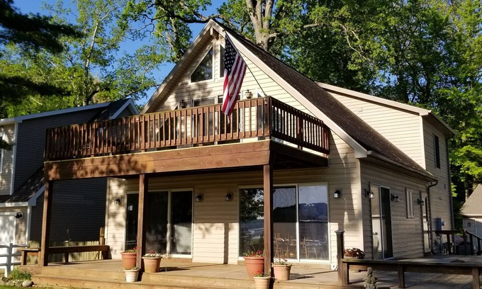 Manitou Beach-Devils Lake House | Devils Lake Vacation Home with 20 feet of Lake Frontage