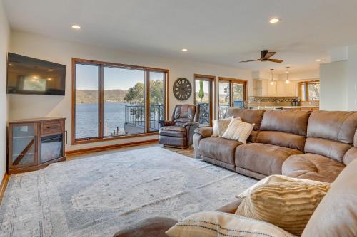 Wabasha House | Dock and Views Waterfront Home in Wabasha!