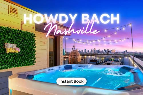Katie Hill Neighborhood House | Downtown Nashville Hot Tub Game Room Karaoke
