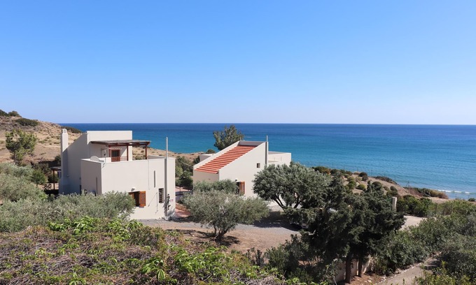 Keratokambos House | Dreamlike view of landscape and sea - holiday home Keratokampos, Crete