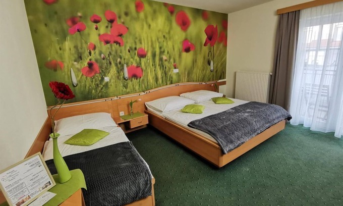 Feldbach Bed & Breakfast | Dreibettzimmer Mohnblume mit Großer Terrasse - Hotel & Wirtshaus Hödl-kaplan