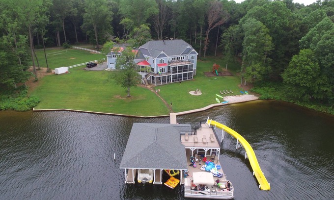Bumpass House | Eagle's Cove, 8800 SF/12 Acres, 3/4 mile water frontage with kayaks & SUPs