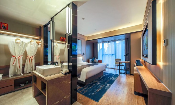 Yuancheng District Hotel | Echarm Hotel Heyuan Jianji Wanda Plaza