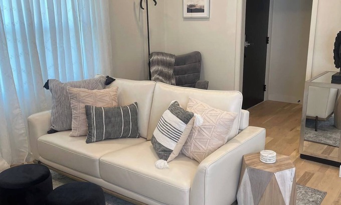 Brookline Station Apartment | Elegant Modern 2BR Escape with Secure Garage Parking