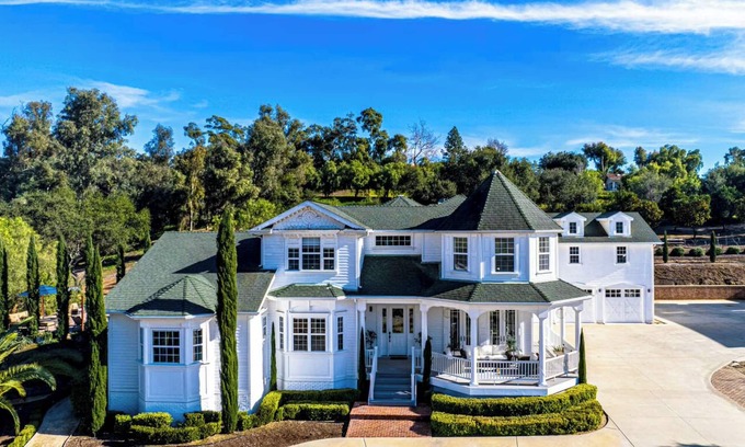 Fallbrook Villa | Enchanted Estate with Pool, Spa, Slide, Sauna in your own 4-Acre Park