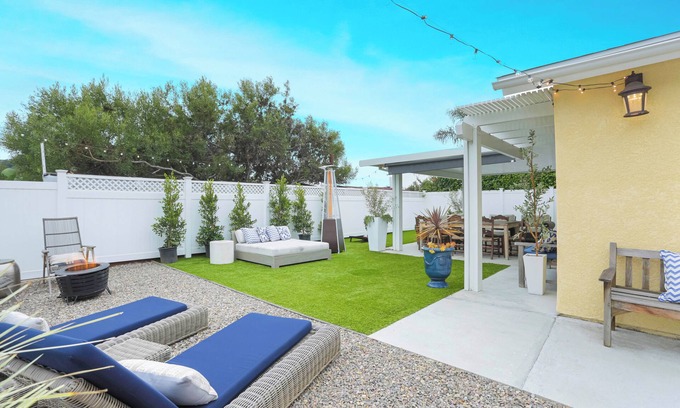 Encinitas House | Encinitas Oasis | Spacious Yard | Fire Pit