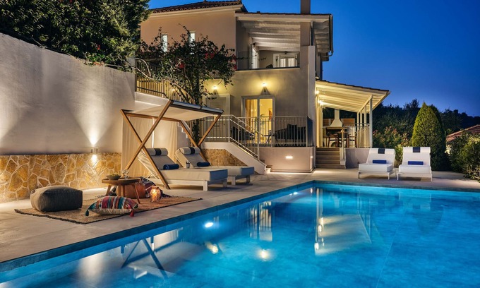 Lithakia Villa | Ether Villa View - Three Bedroom Villa, Sleeps 7