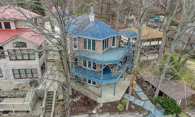 Angola House | Experience lakefront luxury with spectacular views on Lake James, Indiana!