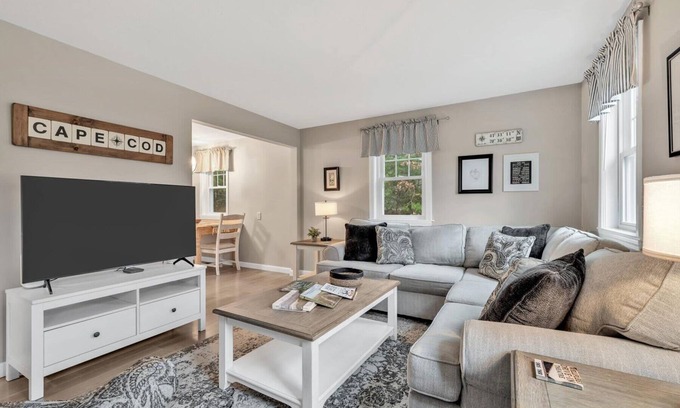 Cataumet House | Fall Sanctuary With Pergola + Firepit In Bourne