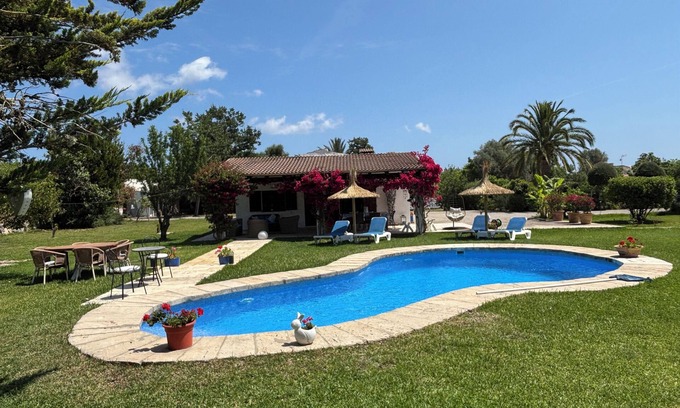 Pollensa Villa | Fantastic Villa with Private Pool, Garden, Wi-fi and BBQ close to all amenities