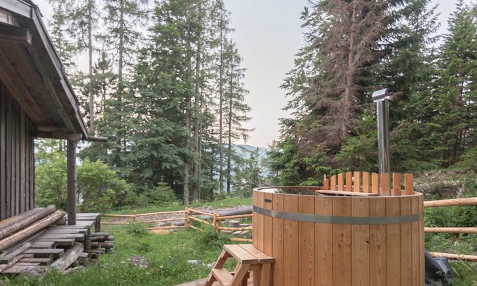 Luce Ski Chalet | Forest Hut Podvežak With Finnish Tub, Luče, Slovenia