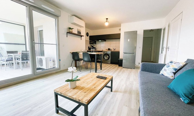 Montbonnot-Saint-Martin Apartment | #FR | Terrace on Montbonnot🌺 - INOVALLÉE - T2