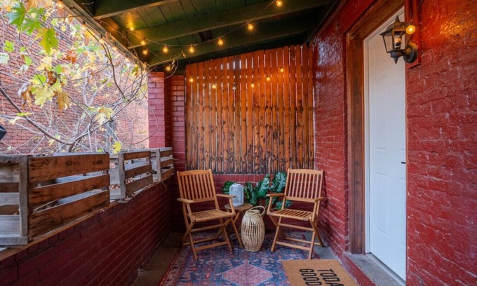 Lower Lawrenceville Apartment | Fun Designer space with Patio!