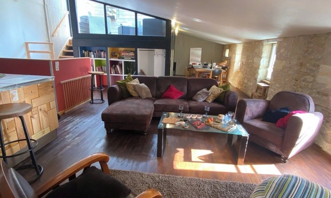 Blaye Apartment | Gîte la Tropézienne Duplex with Terrace on Gironde 3 ch. 6/8 people