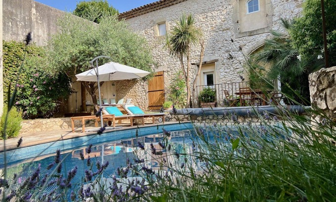 Saint-Genies-de-Malgoires House | Gard gîte 6 pers air-conditioned, shared heated pool,