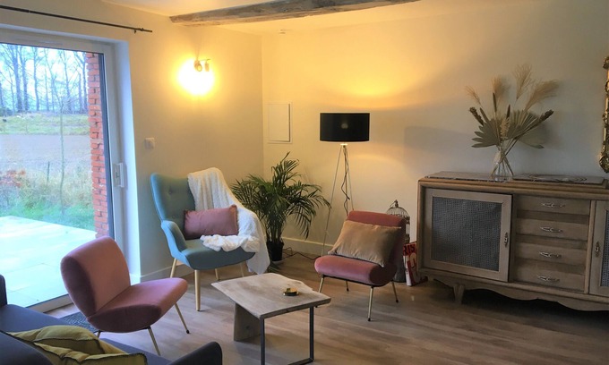 Sainte-Marie-des-Champs House | Gite ClosSaintJoseph - Sona Jacuzzi - Heated swimming pool from April to September