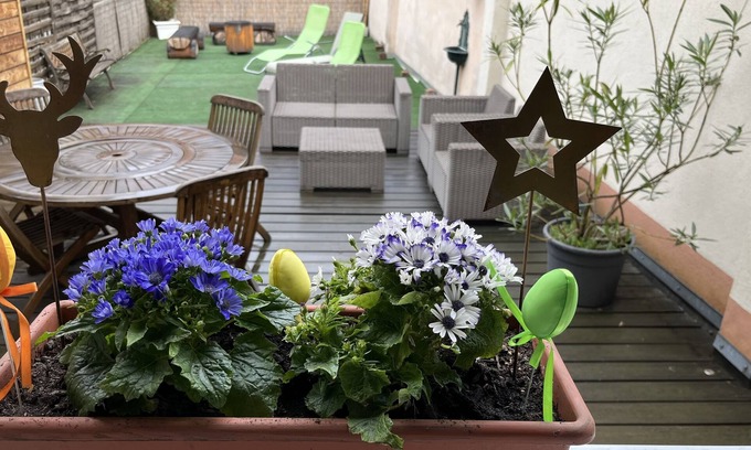 Eguisheim Apartment | Gite Edelweiss with terrace and parking in the heart of Eguisheim, 10km from Colmar