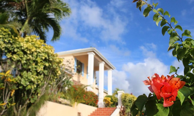 Marigot Bay House | Great House - Panoramic View of Beautiful Marigot Bay