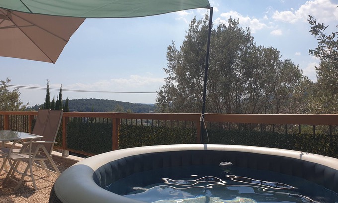 Callas House | Ground floor of villa with dominant view on callas. Free inflatable spa