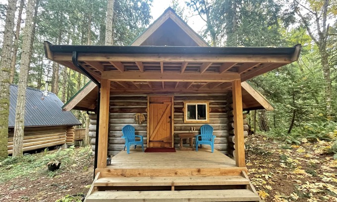 Regional District of Nanaimo Cabin | Hand built, pet friendly & nestled in the woods.