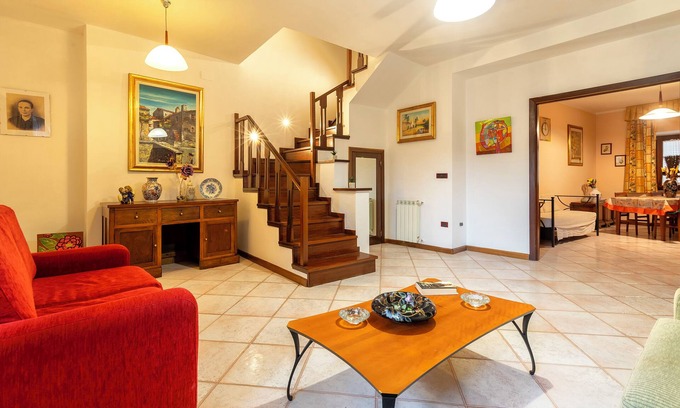 Giave House | Holiday Home 'Delle Fate' with Mountain View, Private Garden and Air Conditioning