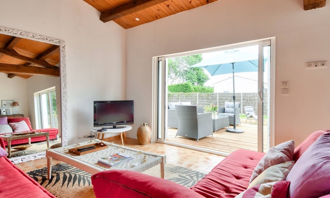 Noirmoutier-en-l'Ile Ski Chalet | House for 7 - 400 m from La Clère beach