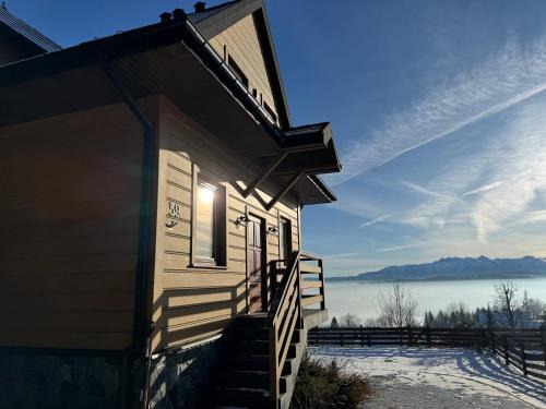 Huba House | Huba 59, domek w Gorcach z pięknym widokiem na Tatry i Jezioro Czorsztyńskie