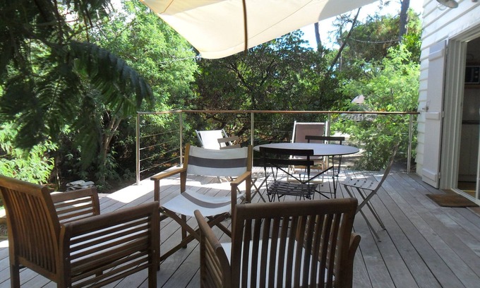 Cap-Ferret Apartment | Independent part of Villa with spacious wooden terrace near 44 hectares