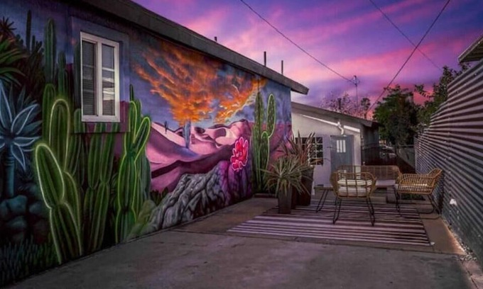 Logan Heights House | 🌵King Bed|Queen bed|Full Kitchen|W&D|1.5Bath| 🌵