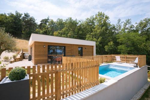 Ozon Villa | La BOOA - Écolodge en Ardèche - Piscine privée - Ecolodgîte