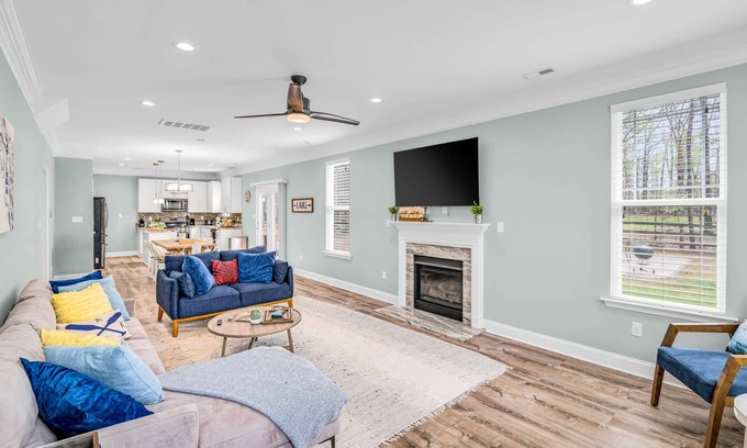 Bumpass House | Lake House with Hot Tub and Fire Pit