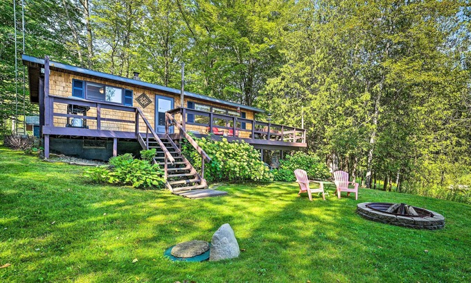 Curtis Township House | Lakefront Hideaway w/Dock, Kayaks, Fire Pit!