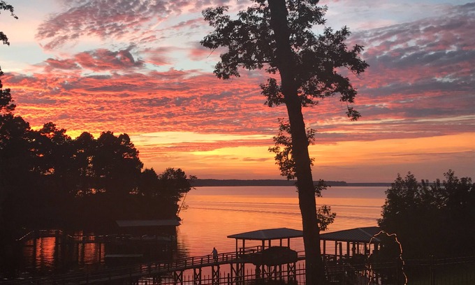 Milam House | Lakefront Home with Private Boat House and Pier with free use of kayaks