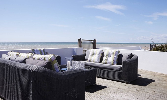 Littlehampton House | Large Beach Front Mansion with Sea Views, Gardens, Hot Tub, Featured on ITV1