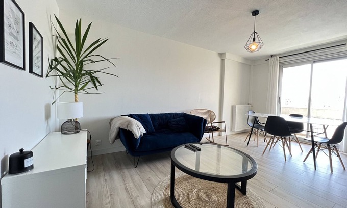 Colomiers Apartment | Le Central -6p -Lumineux & Cozy -Airbus/Aéroport