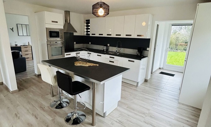 Nouvion House | Le Gîte de La Baie A Vélo - WIFI - Quiet - Peaceful - Modern