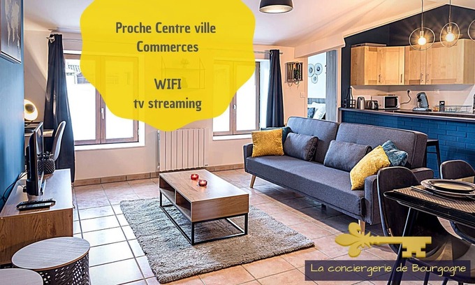 Macon Apartment | Le Jean Jaurès appartement moderne sur les quais de Mâcon