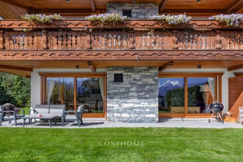 Randogne Apartment | Le Saint Georges l Jardin et vue l By CosyHome