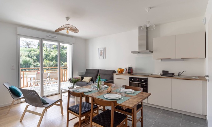 Sables-d'Or-les-Pins Apartment | Les pins 101 - Appt 400m de la plage