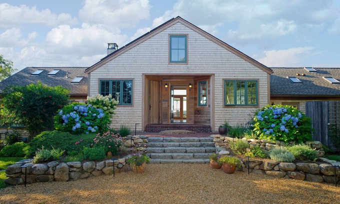 Chilmark House | Light Open Vacation Home, Sweeping Waterviews, Hill Top, Private