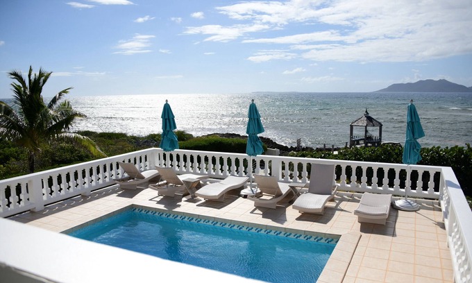 Blowing Point Villa | Lockrum Point Villa: Seaside Villa 3 Bed/3 Bath/Pool