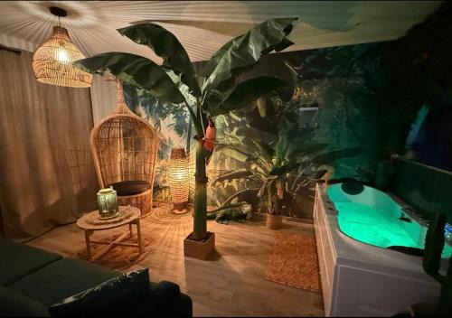 Nanteuil-les-Meaux Bed & Breakfast | Lodge de la Jungle avec Spa