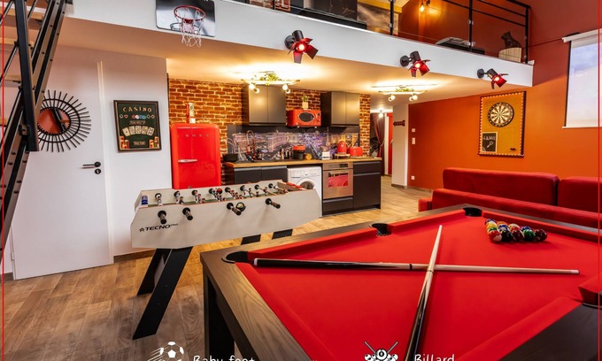 Jacquard - Prefecture Apartment | Loft "las Vegas Game's" 🎰 Casino Babyfoot 🎲 Bar Jeux 🎮 PS5 🍿cinéma