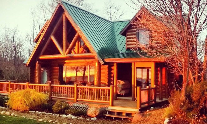 Brevort Cabin | Log Home on Lake Michigan