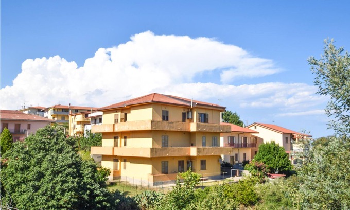 Montauro Apartment | Look forward to a beautiful sea view from the terrace of this vacation apartment.