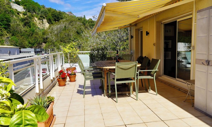 Mantega Apartment | Lovely apartment with AC and a large terrace - pool in the residence.